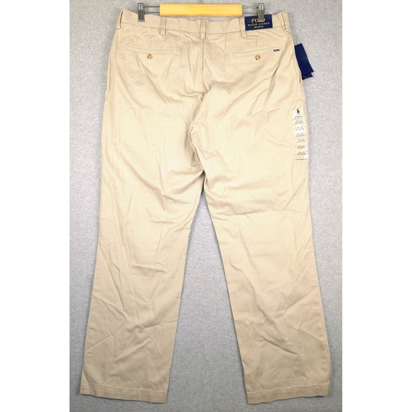Polo Ralph Lauren Classic Fit Chino Pants Khaki Mens Size 38x32 Relaxed - Picture 5 of 8
